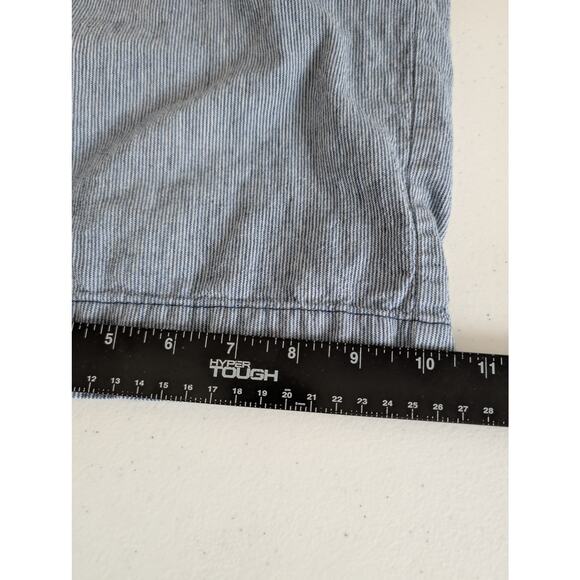 Tommy Bahama Linen Shorts Men 34* Beach Coast Flat Front 9" Inseam Blue - Picture 8 of 10